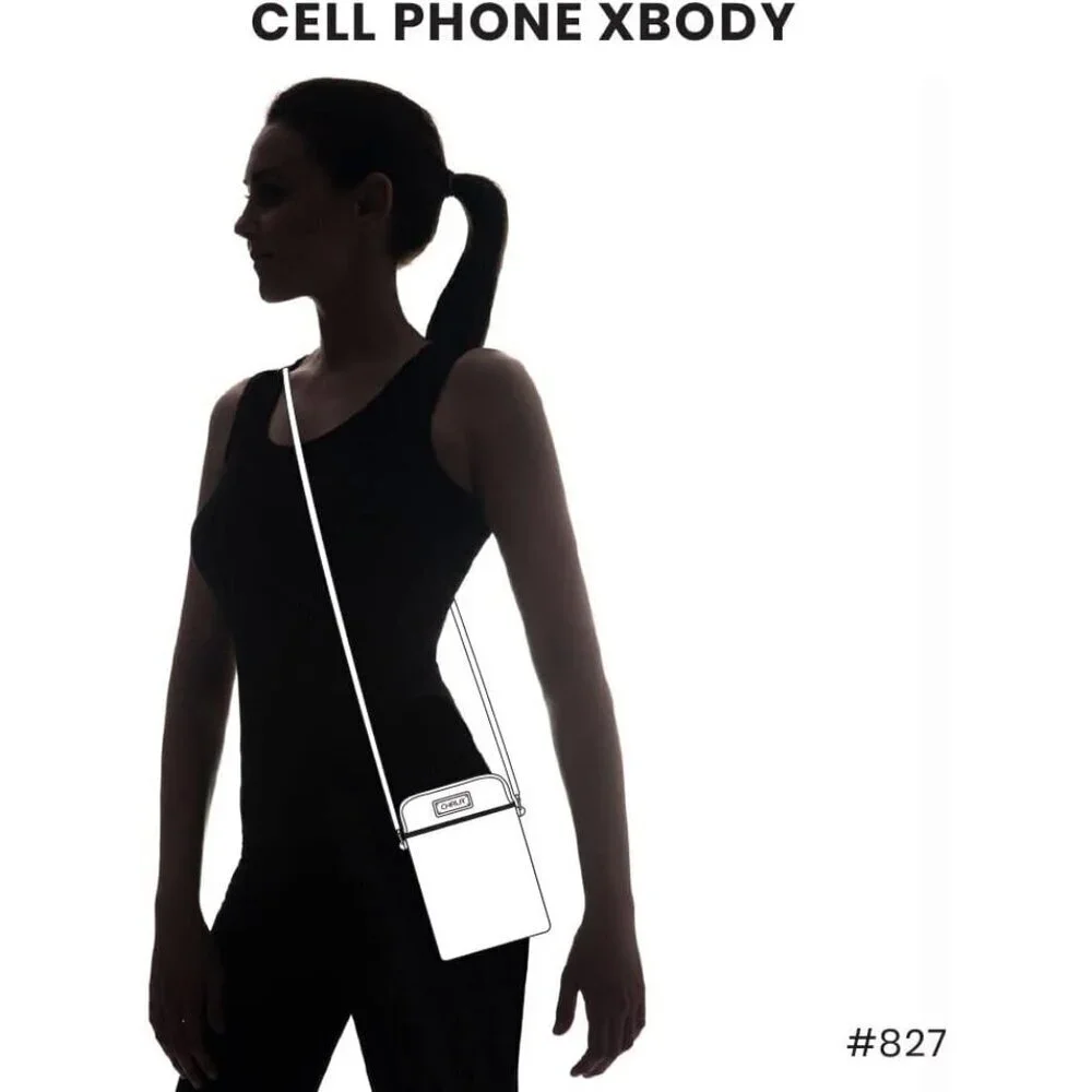 Crossbody Cell Phone Purse Women's Multi-Color Wristlet with Adjustable Strap